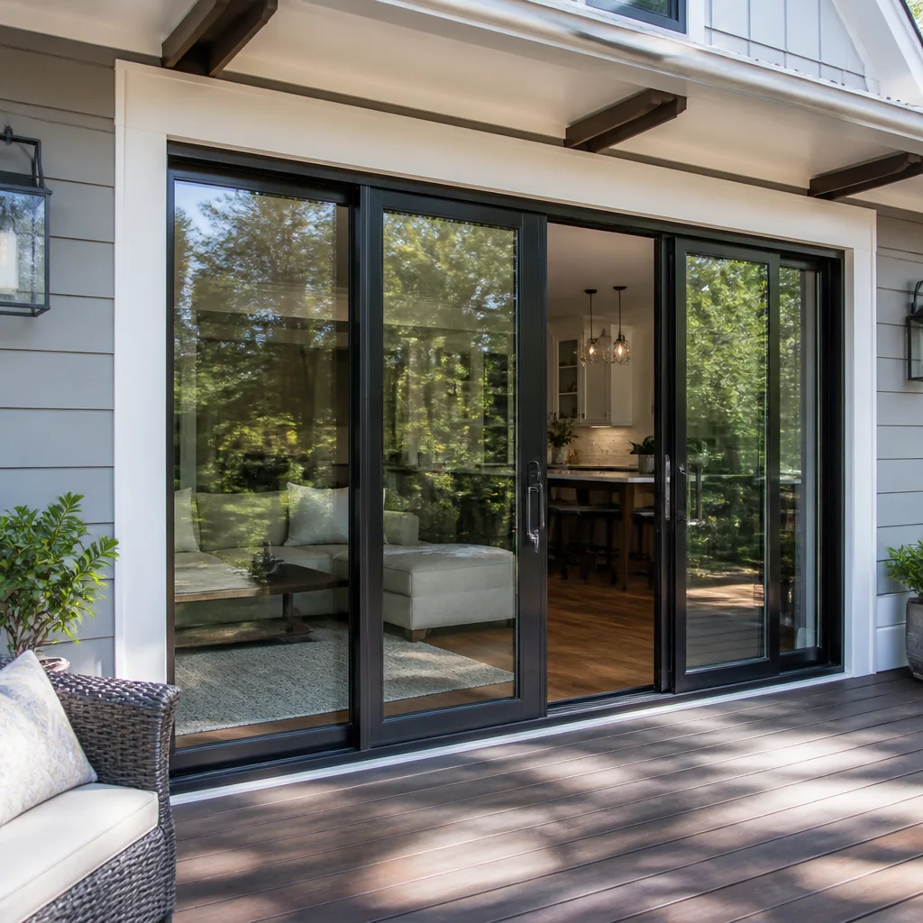 Sliding glass doors